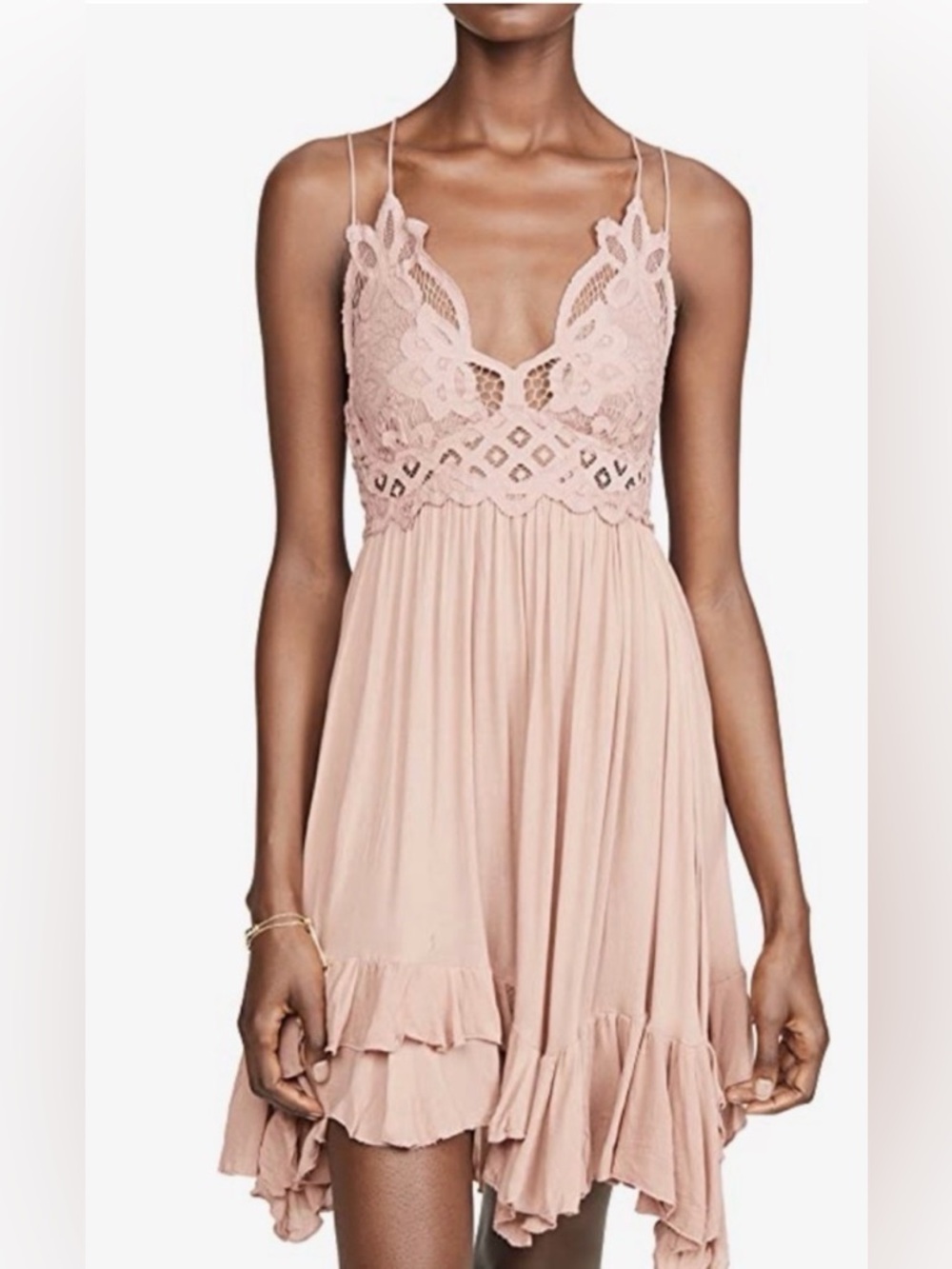 FREE PEOPLE Small Women's Adella Slip Dress Size in Rose